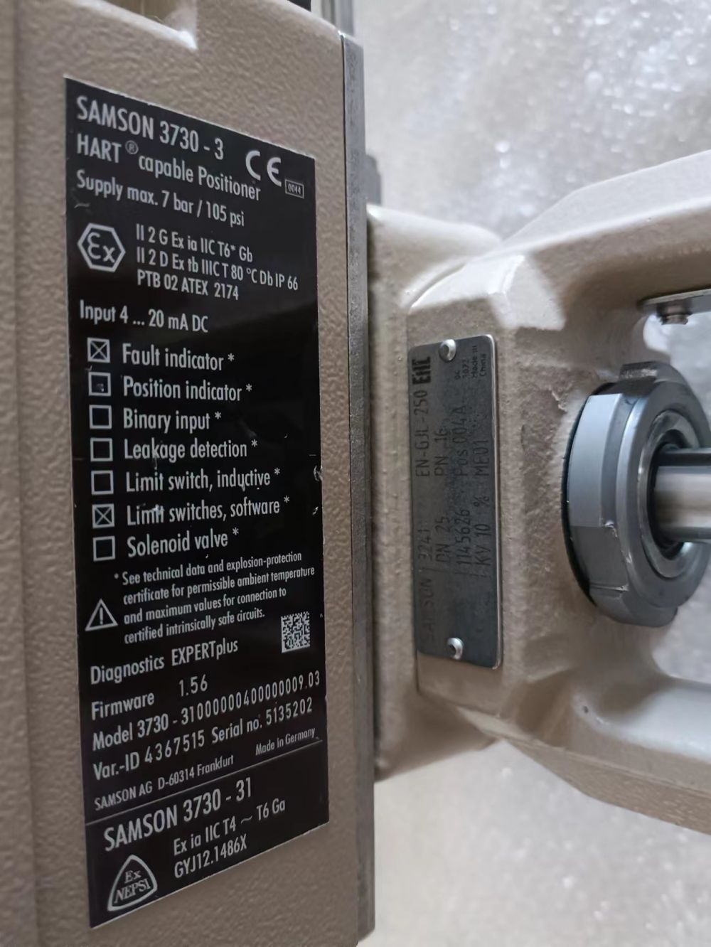 SAMSON 定位器4763-00110012110.03 SAMSON 電氣閥門定位器 3730-210010帶位置反饋4-20mADC SAMSON 閥門定位器 4763 0113 0032110.03閥門定位器 SAMSON 閥門定位器 4763 1011 0031110.04閥門定位器 SAMSON 閥門定位器 476310120031110.04閥門定位器